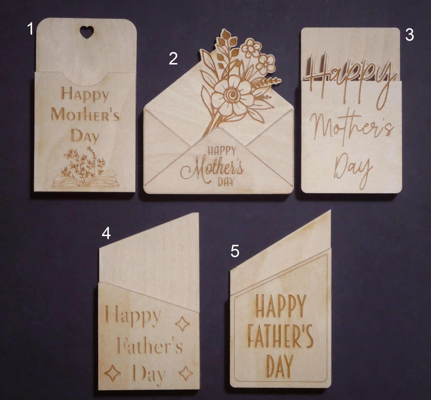 Mother's Day/Father's Day Gift Card Holders
