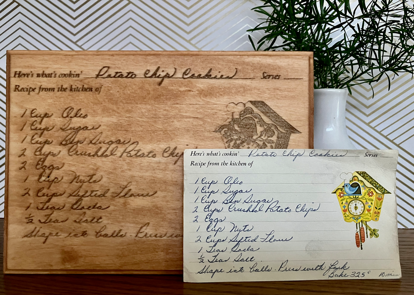 Wooden Recipe Plaque