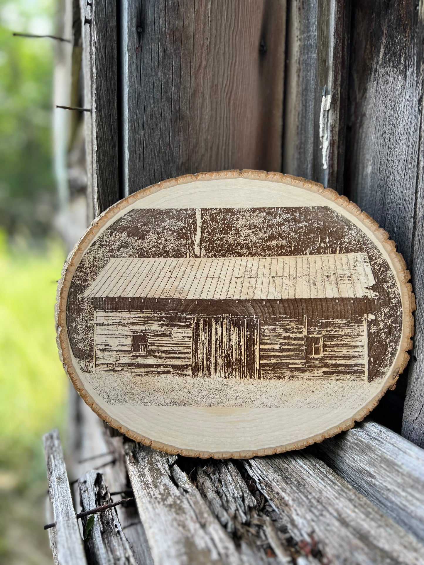 Live Edge Wooden Photo - Memorable Place