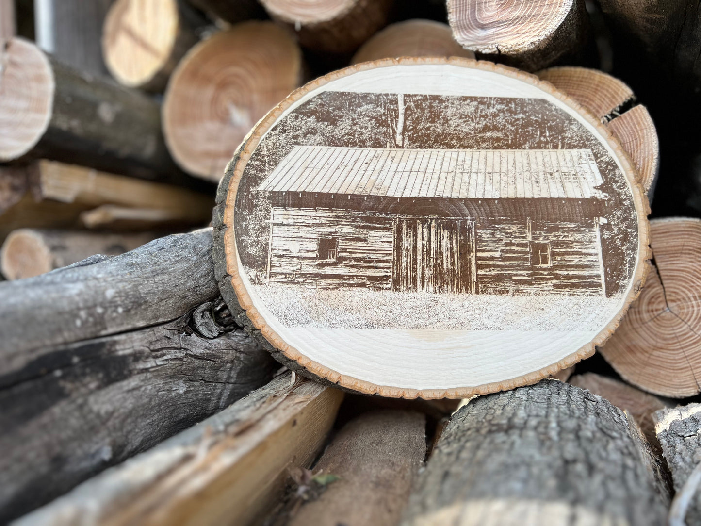 Live Edge Wooden Photo - Memorable Place